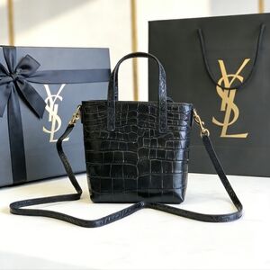 <AUTHENTIC>Saint Laurent Mini Shopping Tote Black